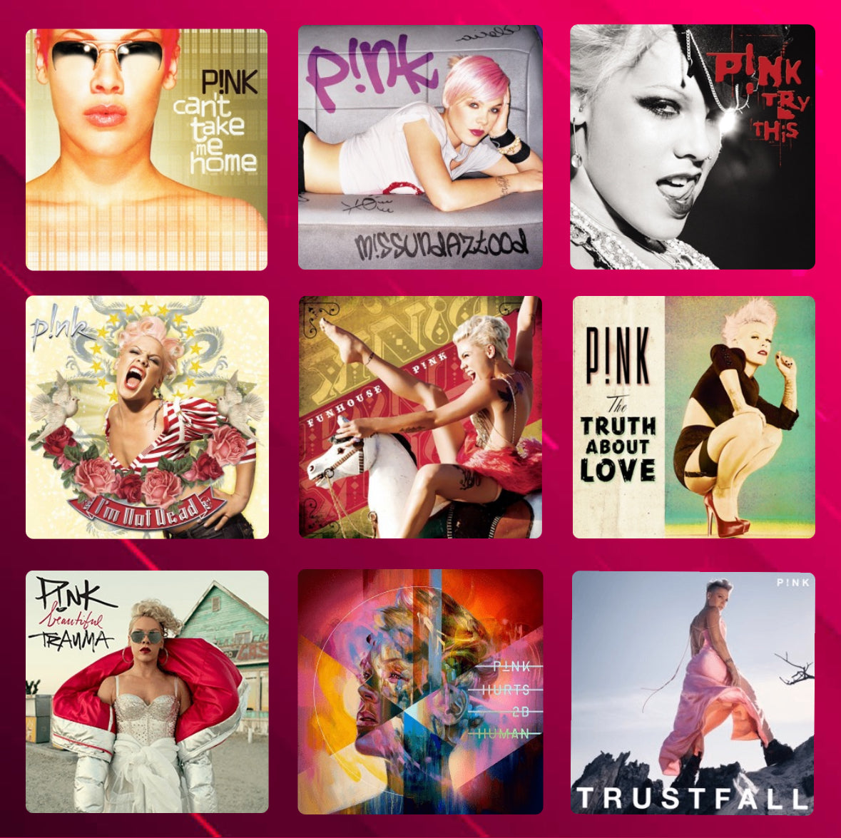 P!nk Album Cover Diamond Art Kits