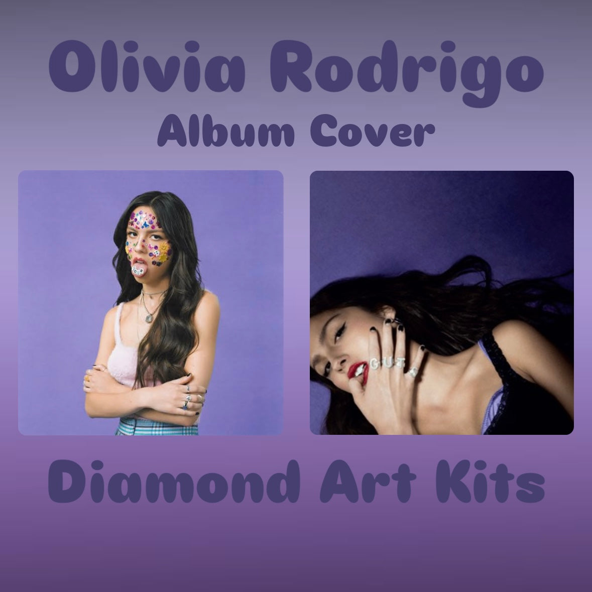 Olivia Rodrigo Album Cover Diamond Art Kits - Belfair Designs