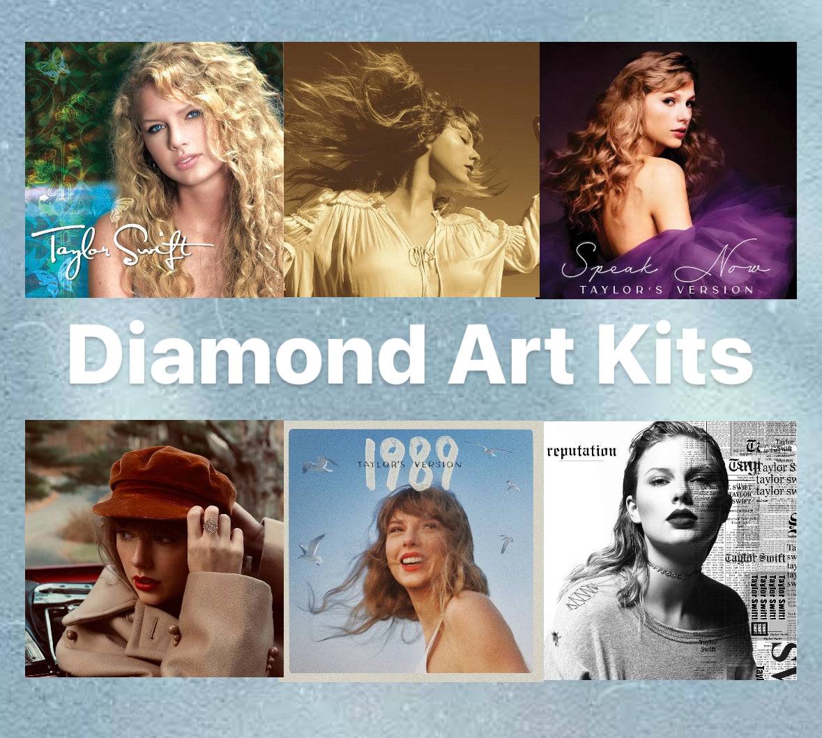 Taylor Swift Album Cover Diamond Art Kits - Belfair Designs