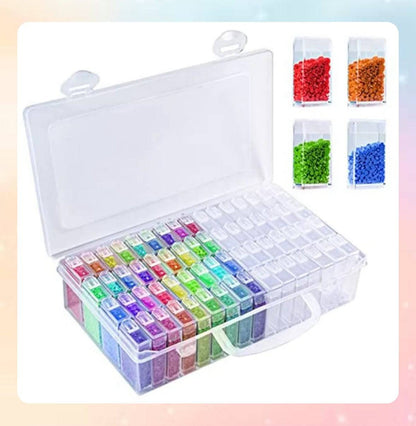 64 piece diamond art storage case